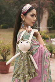 Stylish Cotton Hand Block Print Daily Wear Straight Cut Salwar Kameez